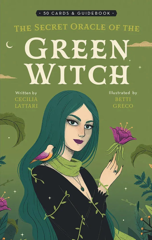 The Secret Oracle of the Green Witch 50 Card Deck 60 Page Witch Guidebook